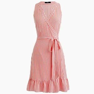 J.Crew womens wrap coverup striped Medium nwt